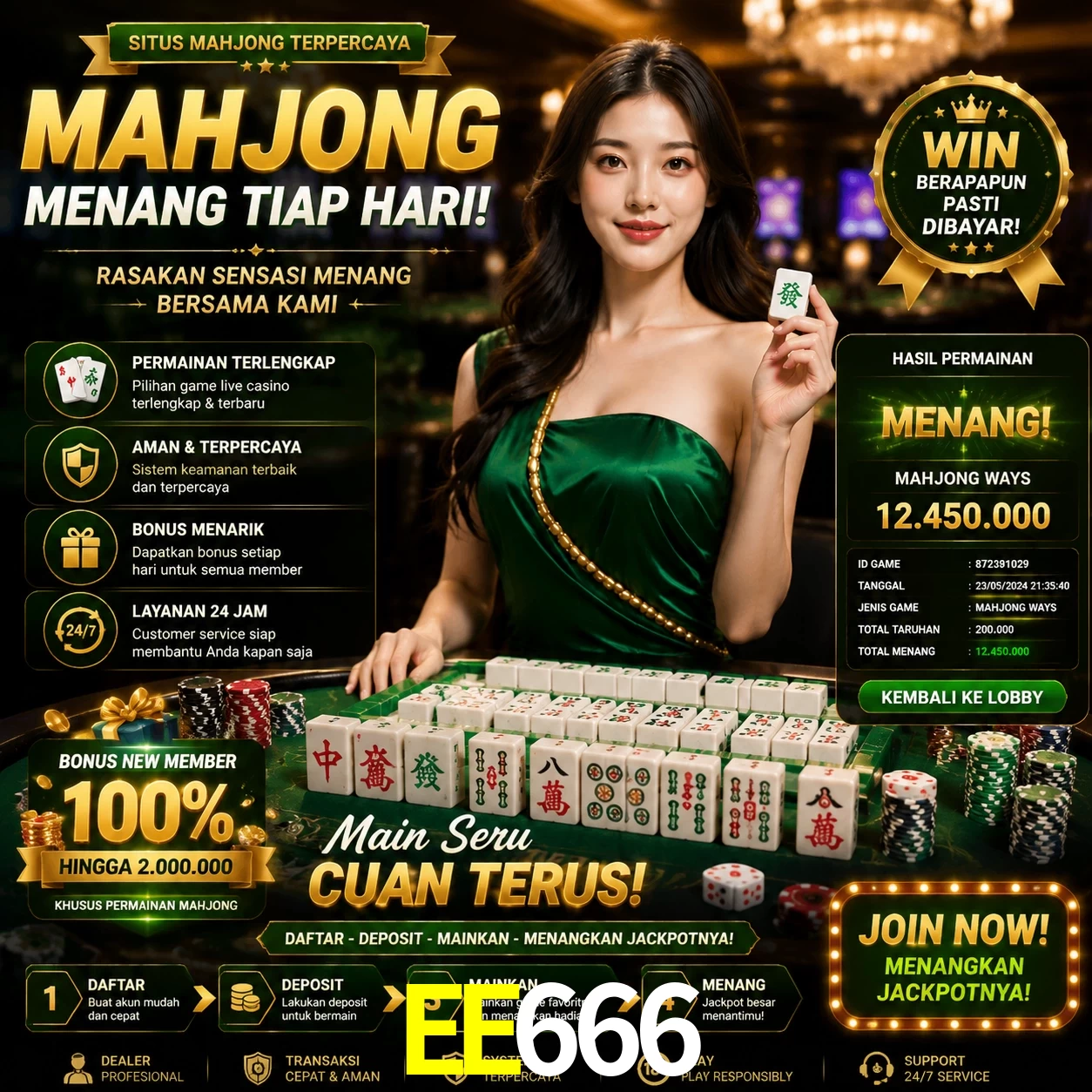 Cashback VIP EE666 - reembolso semanal
